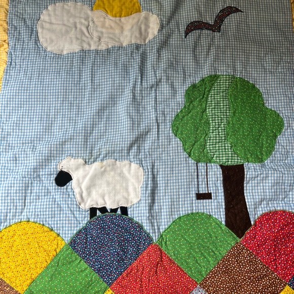 Vintage Infant Blanket & Pillow - Cottage Craft - Made in USA- 1981 - Picture 6 of 11